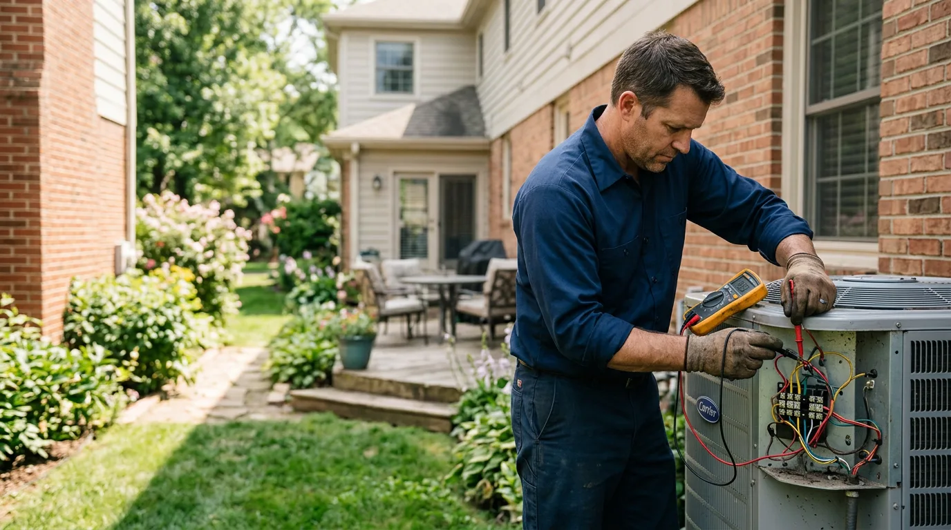 HVAC technician working near Chippewa Lake, MI